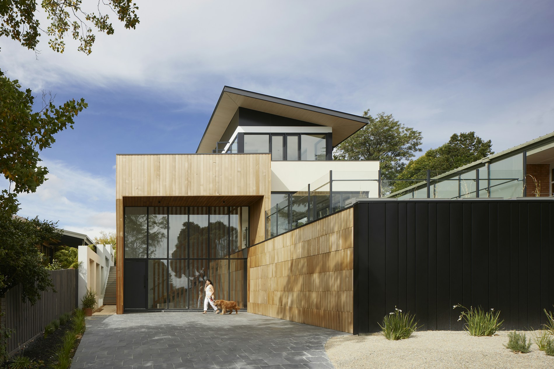 Modern American home exterior